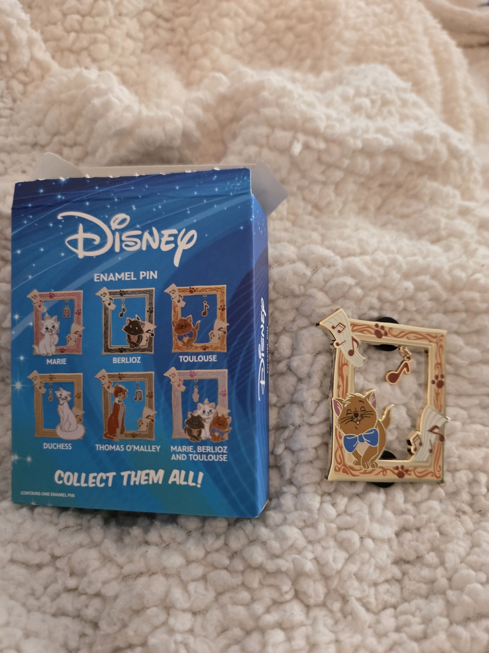 Disney Aristocats Enamel Pin - Toulouse Gold Cat Frame
